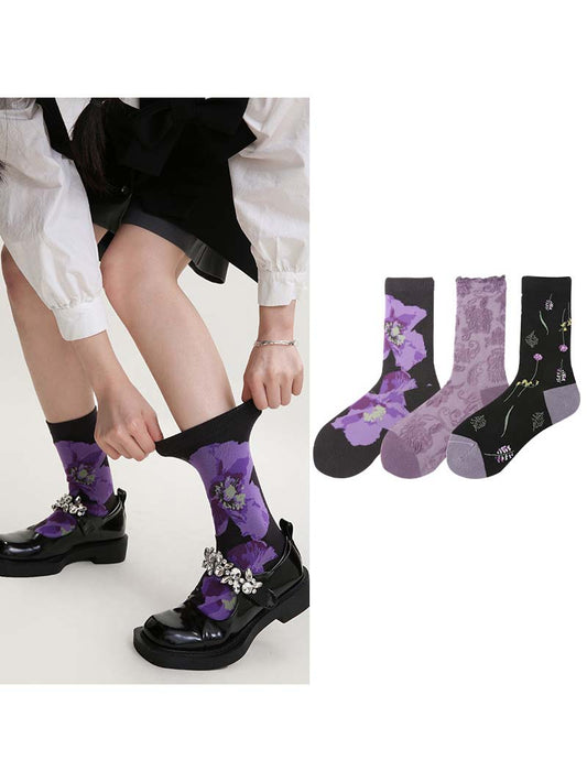 “Painting”socks (3 pairs)